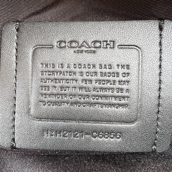 Coach Westway Backpack In Signature Canvas With Coach Radial Rainbow C6856 - Picture 9 of 10